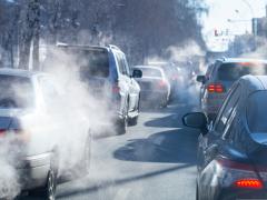 Auto's die veel uitlaatgas uitstoten