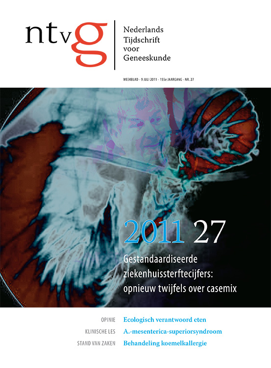 NTvG nummer 27 2011 Nederlands Tijdschrift voor Geneeskunde