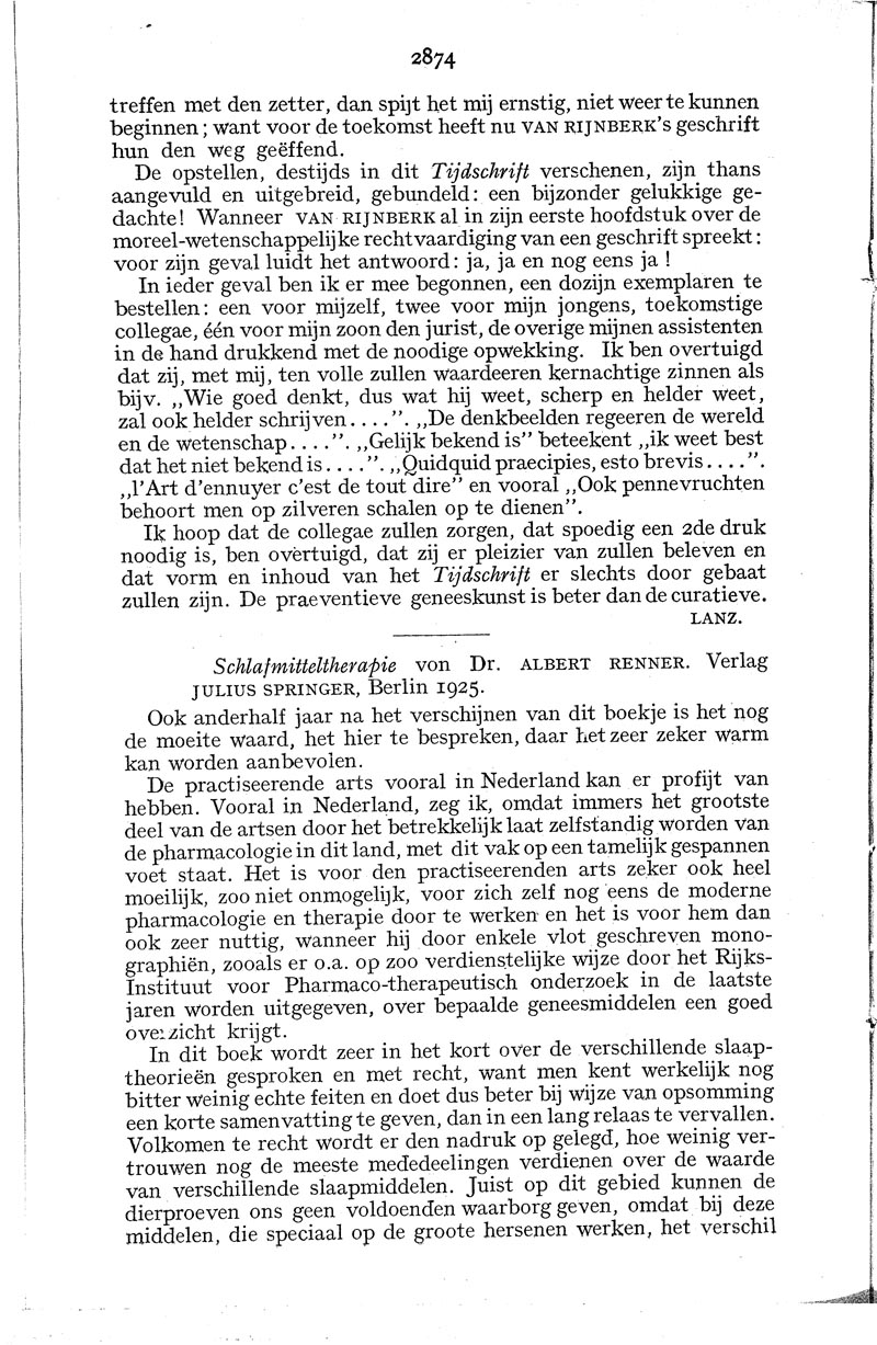 Schlafmitteltherapie Nederlands Tijdschrift Voor Geneeskunde - 