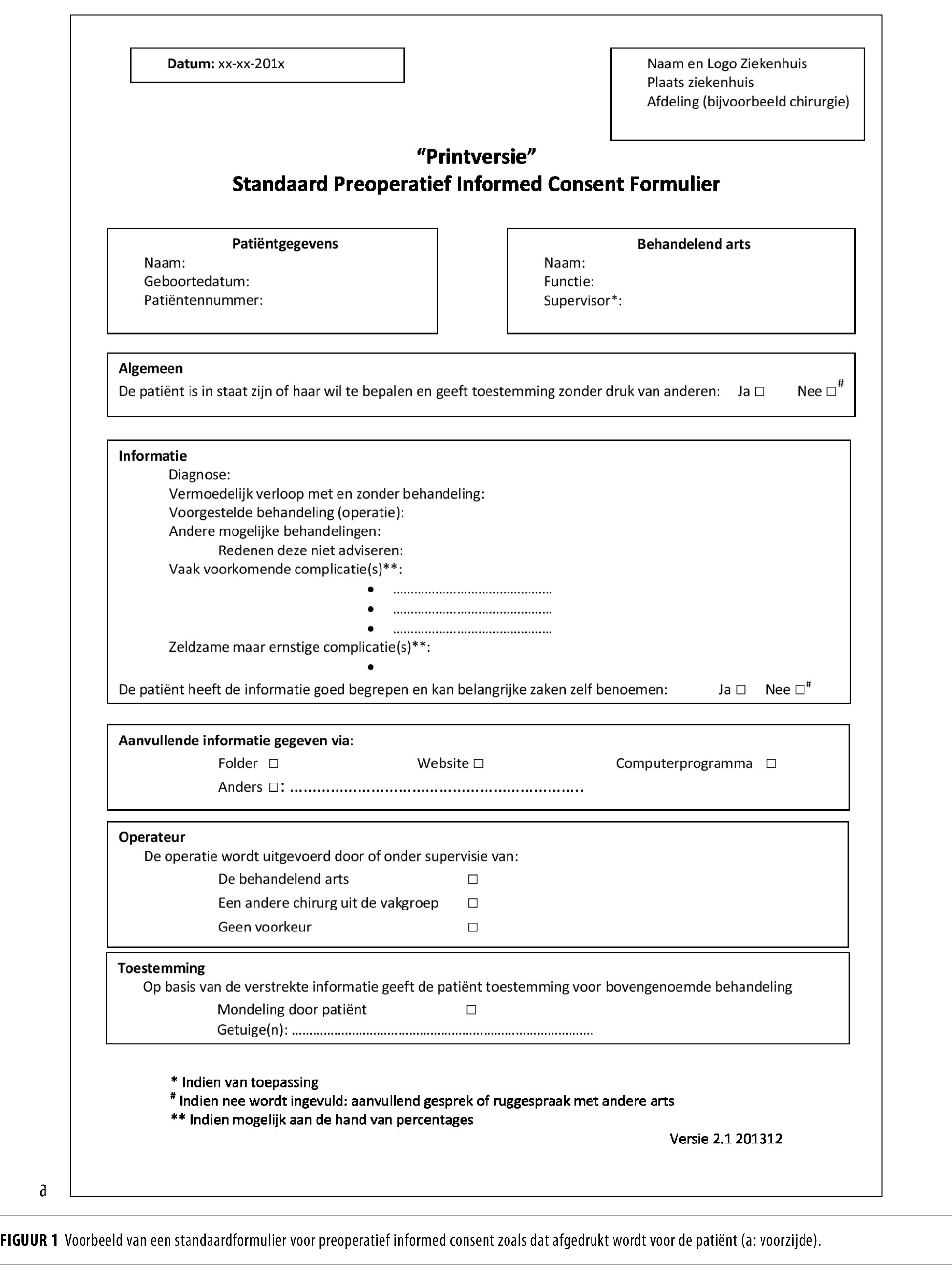 Preoperatieve dossiervoering kan beter Nederlands Tijdschrift voor
