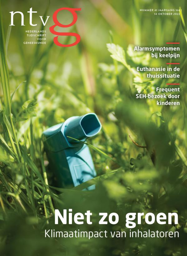 Cover NTvG nummer 41 2022 Klimaatimpact van Inhalatoren