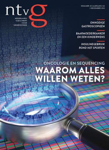 De cover van NTvG nummer 48.