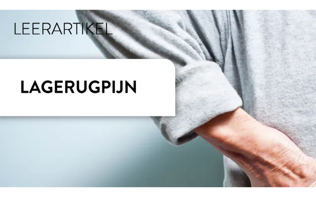 lagerugpijn