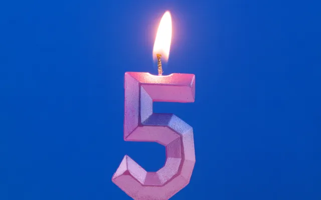 5 jaar later