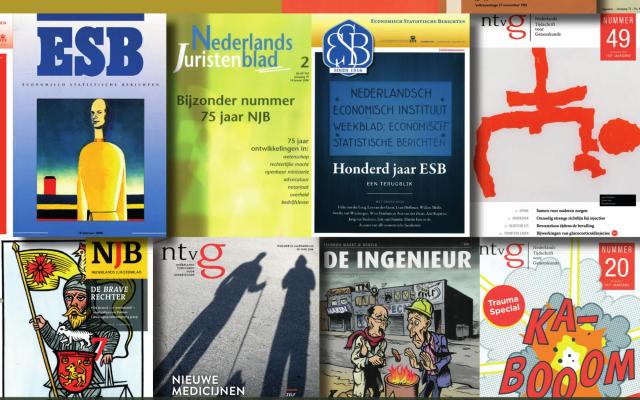 Cover van "Het professionele tijdschrift in de transitie van de Nederlandse maatschappij, 1850-2020. Wekelijkse informatie uit wetenschap en beroepspraktijk."