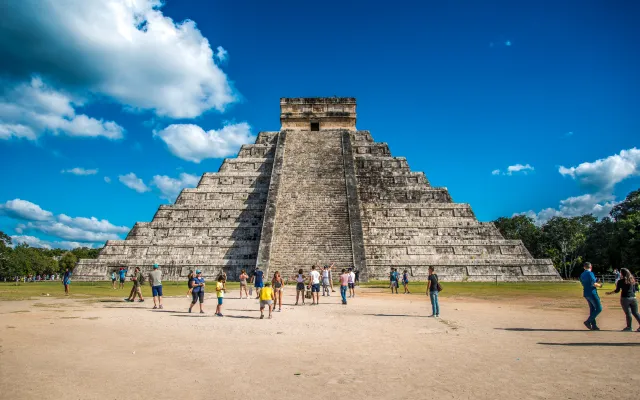 Een Maya-tempel.