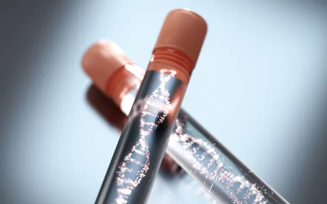 DNA buisjes liggen gekruist over elkaar