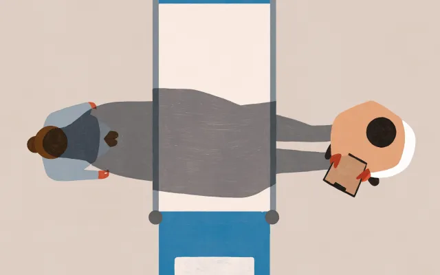 Illustratie: Sophia Twigt Illustratie van een ziekenhuisbed