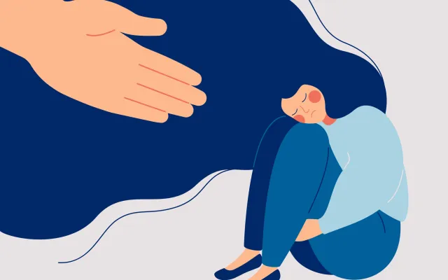 Foto: Ponomariova_Maria/iStock.com Een bedwelmde vrouw