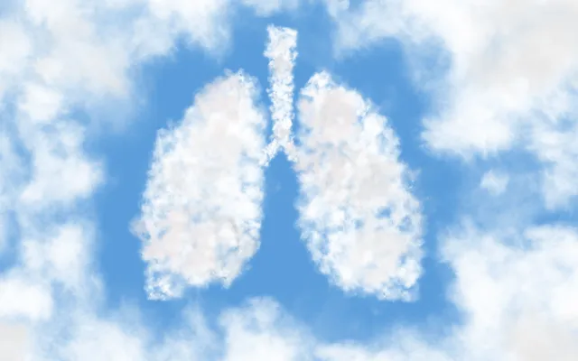 Illustratie: lllonajalll/shutterstock Een illustratie van wolkjes in de vorm van longen