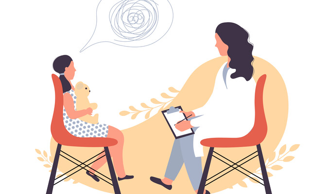 Twee mensen die praten met een tekstballon waar een kluwe gare op staat