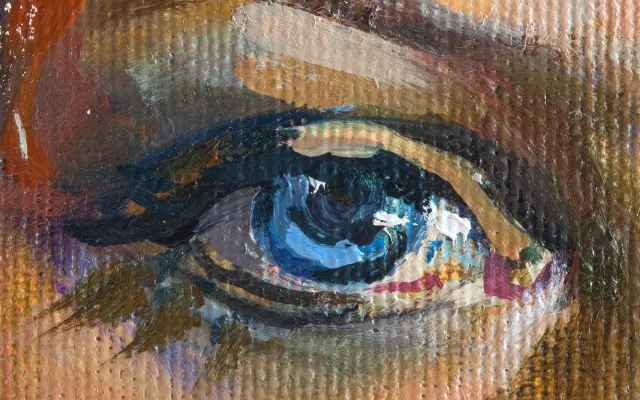 geschilderd oog