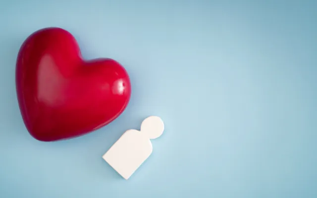 Hart met poppetje