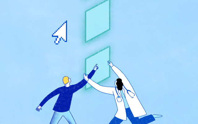 Mensen die grijpen naar blokjes