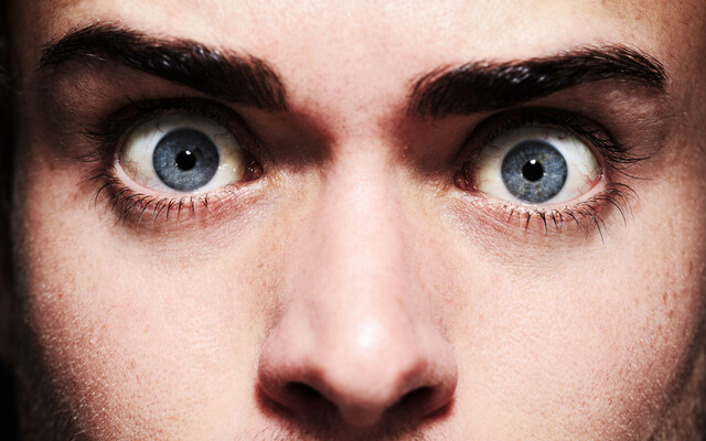 Angstige ogen