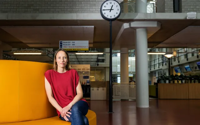 Beeld: Marijn Scheeres Chronobioloog Laura Kervezee