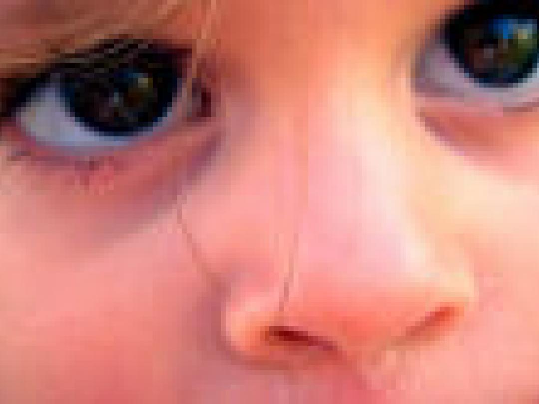 Gezonde kinderneuzen vol met virussen en bacteriën