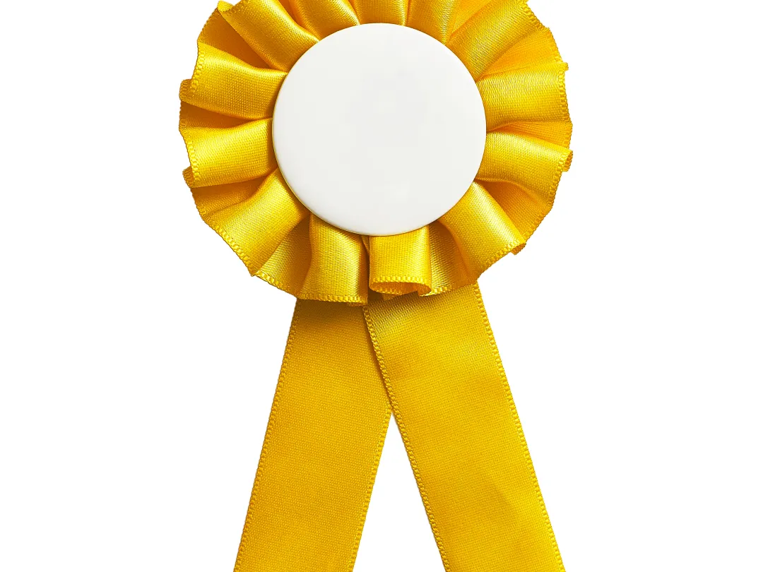 Een geel lintje.