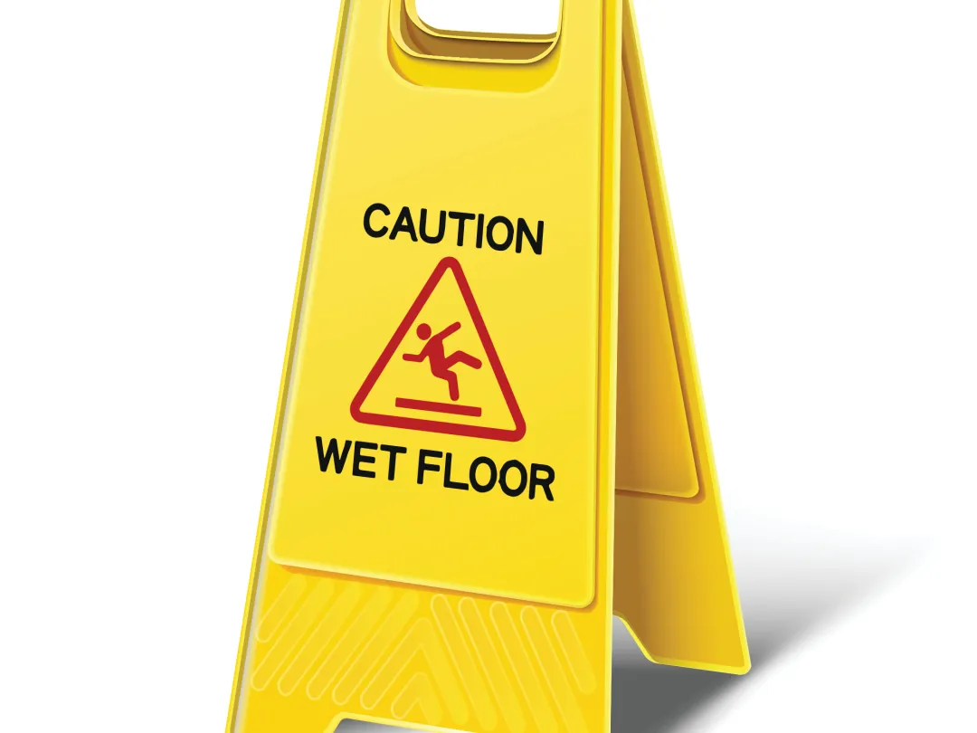 Caution Wet Floor Bordje