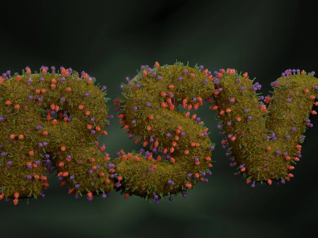 Letters RSV in bloemen