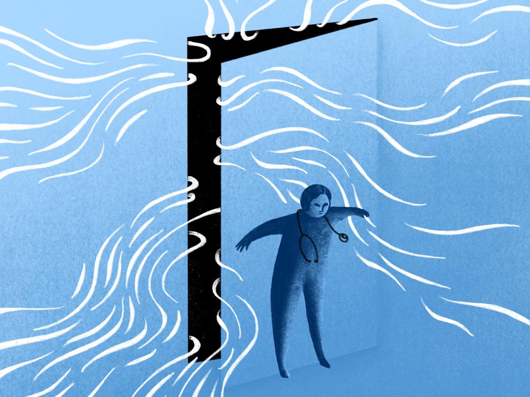 Illustratie deur dicht doen tegen geluid