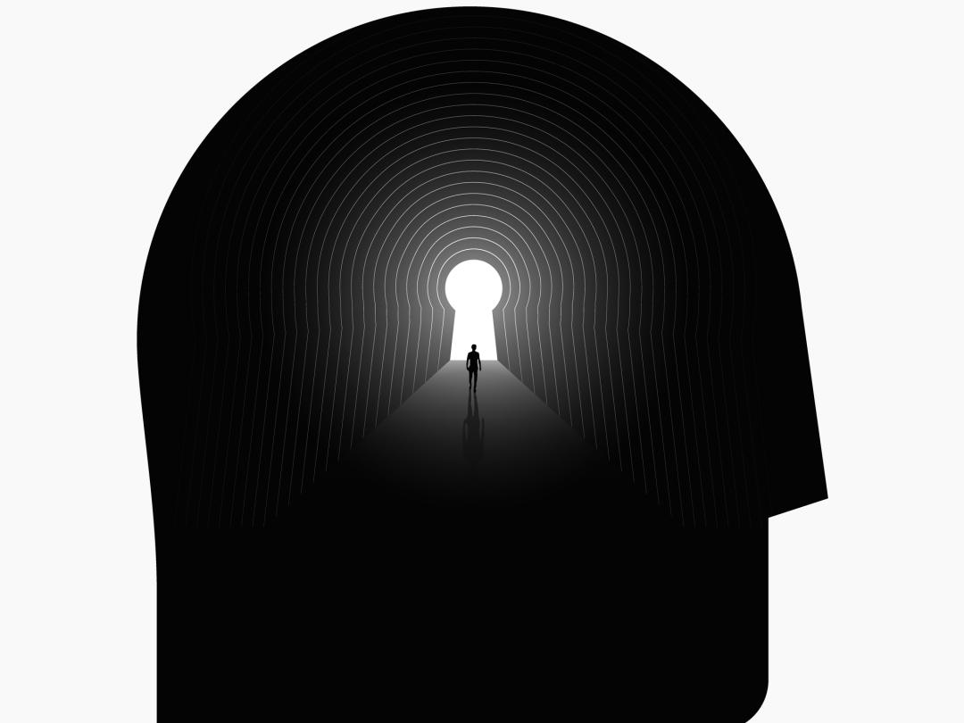 Een profiel met een lampje erin