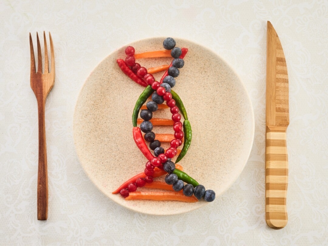 Illustratie van een bord eten 