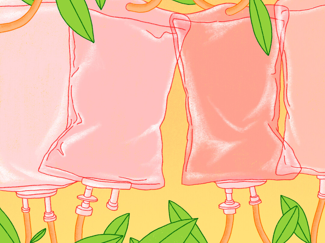 Illustratie van Infuuszakken