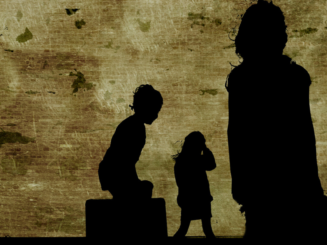 Illustratie van vluchtende kinderen