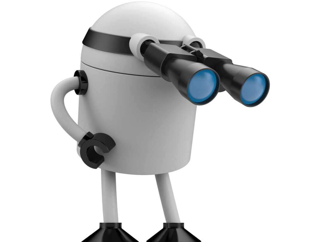 Robot met chirurgische bril op