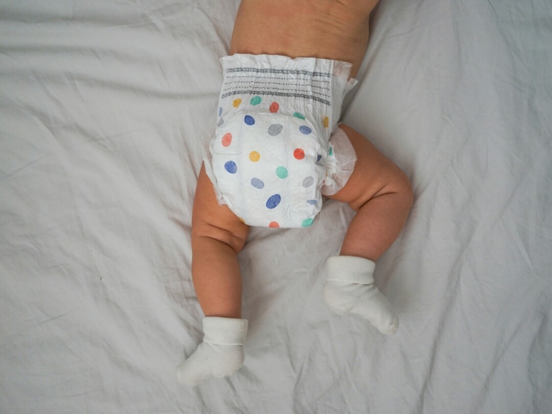 Babybilletjes in een luier