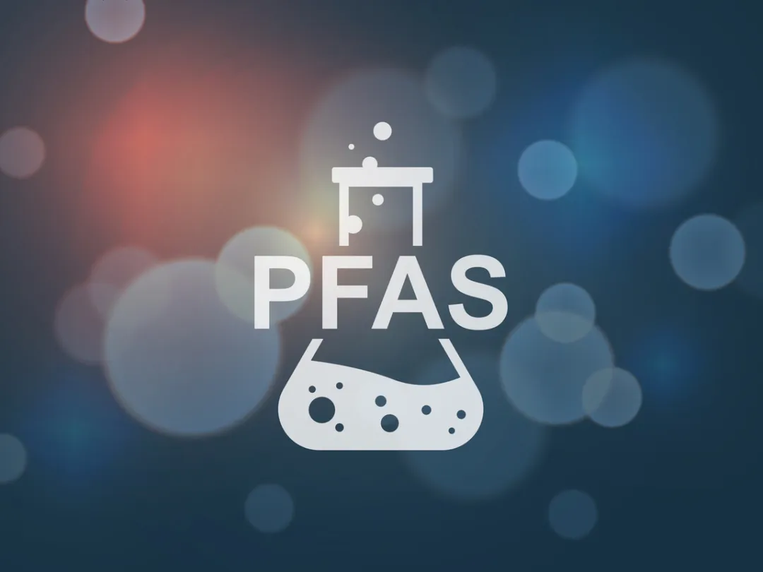 Illustratie met tekst PFAS