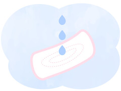 inlegkruisje waar druppels op vallen