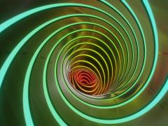 Beeld van een spiraal.