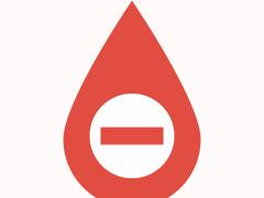 Illustratie van een rode druppel.