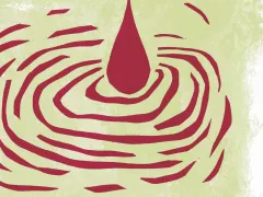 Cover van het proefschrift "On outcomes for hemophilia" van Erna van Balen.