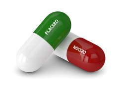 Pillen met placebo en nocebo erop