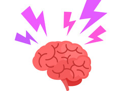 Hersens waar bliksemschichten uitkomen