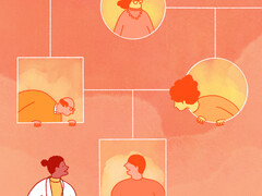 Illustratie van mensen die met elkaar communiceren