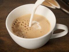 Kop koffie met melk