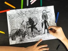 Tekening van een boeman