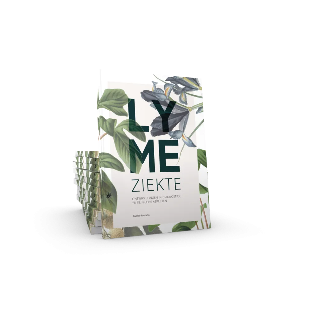 Cover van het proefschrift "Lymeziekte: Ontwikkelingen in diagnostiek en klinische aspecten."