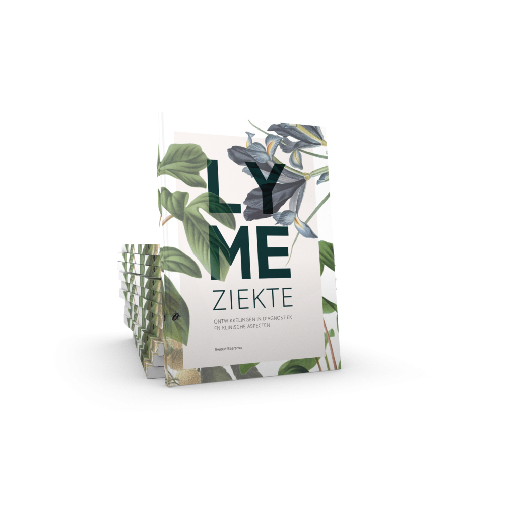Cover van het proefschrift "Lymeziekte: Ontwikkelingen in diagnostiek en klinische aspecten."