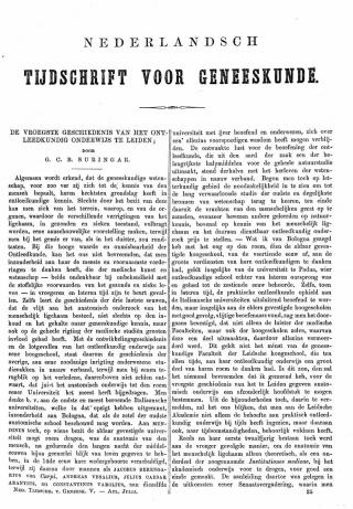 Eerste pagina van het artikel zoals het is gepubliceerd in het tijdschrift