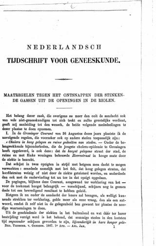 Eerste pagina van het artikel zoals het is gepubliceerd in het tijdschrift