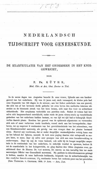 Eerste pagina van het artikel zoals het is gepubliceerd in het tijdschrift