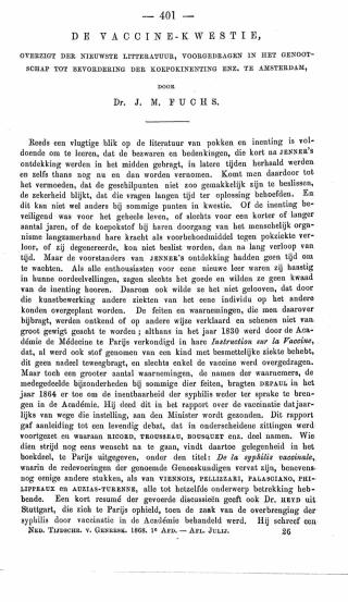 Eerste pagina van het artikel zoals het is gepubliceerd in het tijdschrift