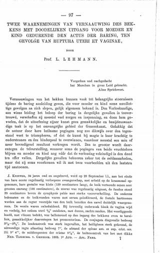 Eerste pagina van het artikel zoals het is gepubliceerd in het tijdschrift