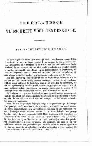 Eerste pagina van het artikel zoals het is gepubliceerd in het tijdschrift