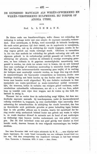 Eerste pagina van het artikel zoals het is gepubliceerd in het tijdschrift